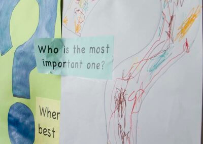 childrens artwork in the Rainbow Room, Who is the most important one?
